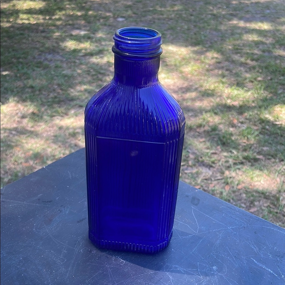 Cobalt Blue Glass Bottle